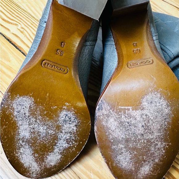 Coach Gray Over the Knee Boots with Timeless Design - Picture 3 of 5